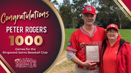 Congratulations Peter Rogers – 1000 games
