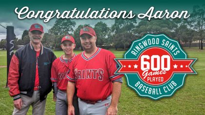Congratulations Aaron