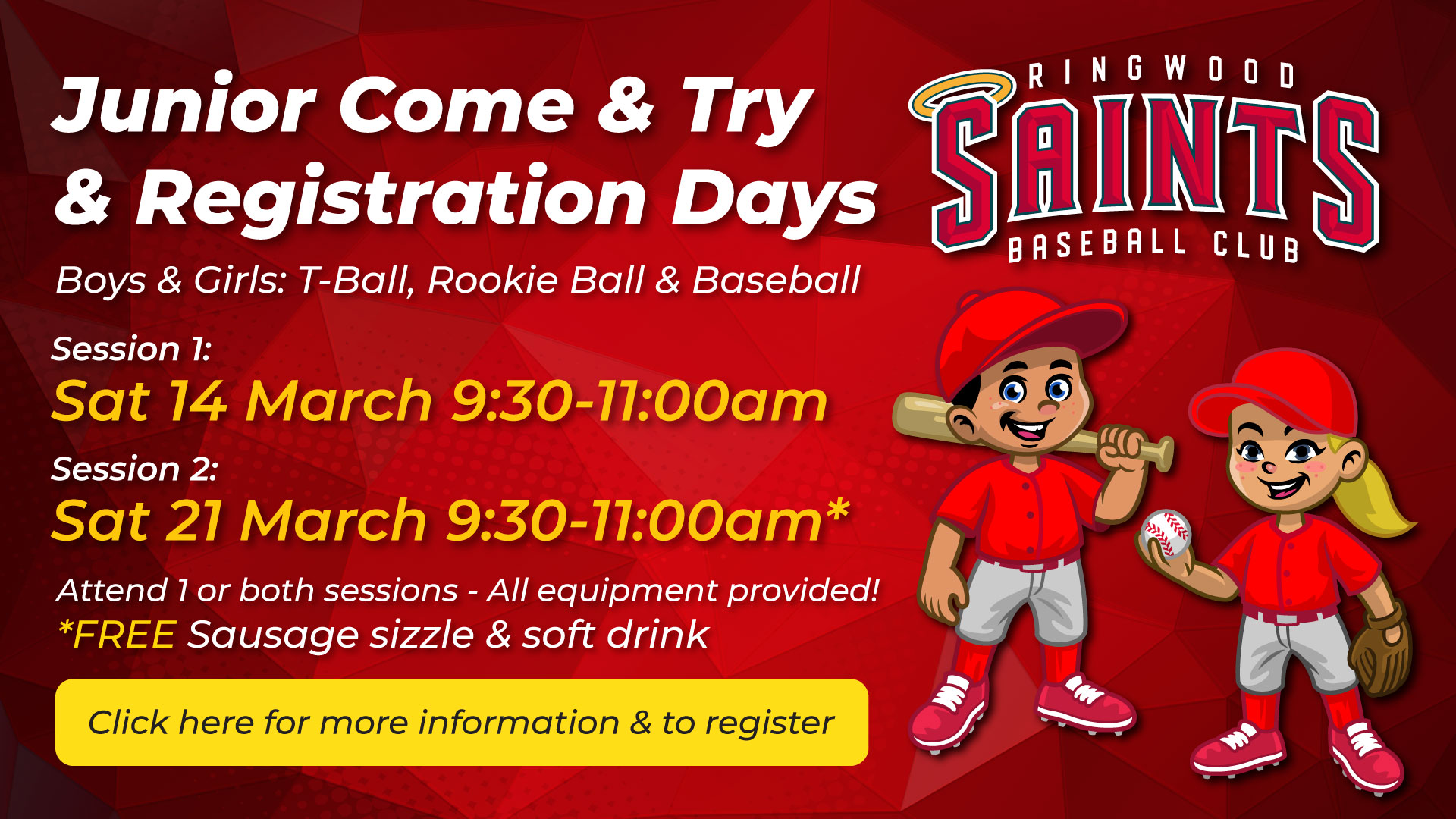 Come & Tray baseball